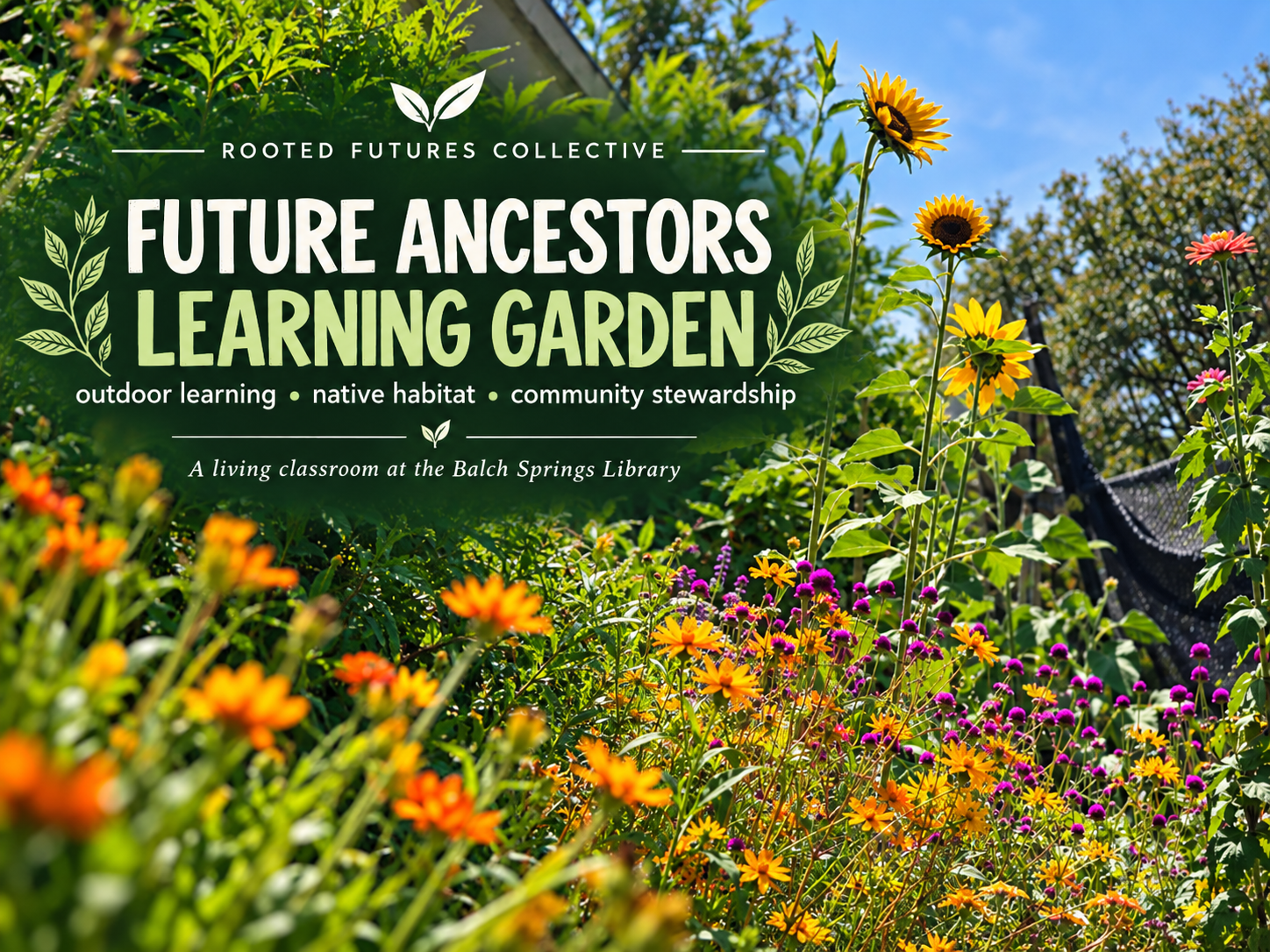 Future Ancestors Learning Garden - in parternship with The Friends of the Balch Springs Library